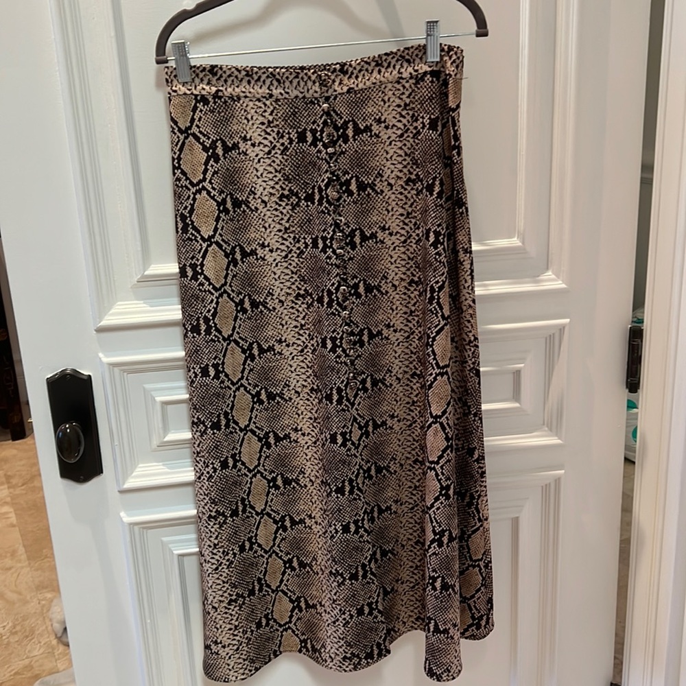 Zara Animal Print Skirt